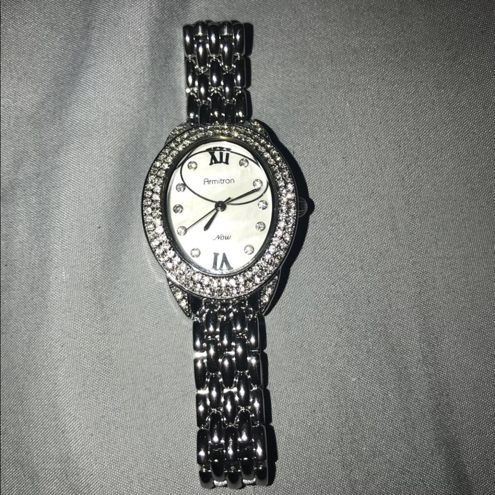 Silver Sparkled Watch